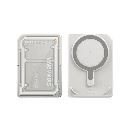 SkinArma Mecha Nexus USB-C 5000mAh Power Bank Built-In Kick Stand - Grey