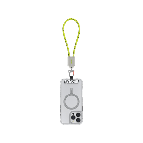 SKINARMA Dyno VE USB-C to USB-C 2-In-1 240W Hand Strap and Charging Cable - Lime Green