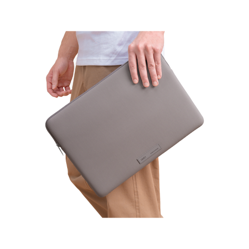 Uniq Cyprus Ridge Edition Water-Resistant Neoprene Laptop Sleeve (Upto 14") - Pewter Grey