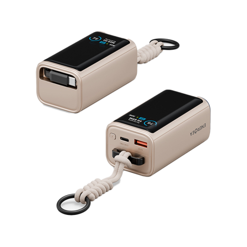 Energea Compac Arc 45W PD 10000mAh Power Bank Built-In USB-C Cable - Gold