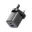 Energea Ampcharge Mini 1-Port USB-C and 1-Port USB-A 45W PD Wall Charger - Gunmetal