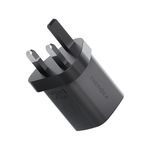 Energea Ampcharge Mini 1-Port USB-C and 1-Port USB-A 45W PD Wall Charger - Gunmetal