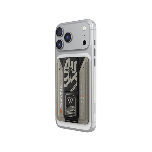 SkinArma Kado Phantom Wallet Mag-Charge Card Holder With Grip Stand - Grey