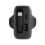 Energea Ampcharge Arc 65 1-Port USB-C, 1-Port USB-A & 1-USB-C Retractable Cable 65W GaN Wall Charger - Gunmetal