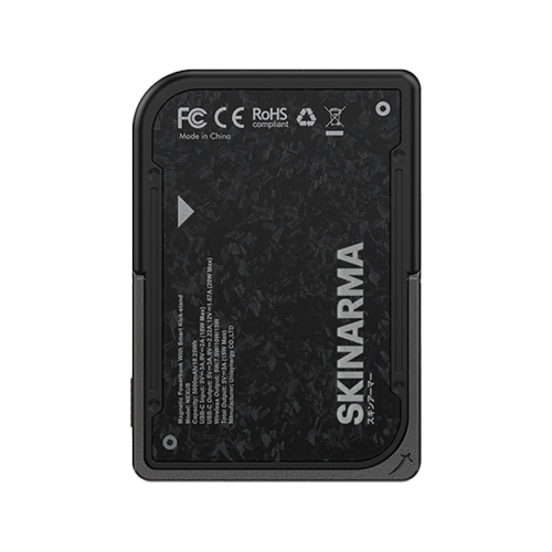 SkinArma Vektor 20W PD 5000mAh Magnetic Power Bank With Smart Kick Stand - Onyx
