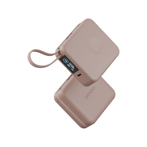 Energea Magpac Mini Plus Wireless Power Bank With Build in USB-C Cable - 10000mAh / Pink