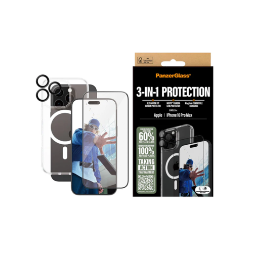 PanzerGlass 3-in-1 Privacy Protection Bundle For Apple iPhone 16 Pro Max - Privacy