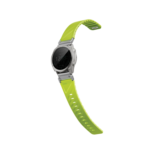 Uniq Fluo Magnetic Smart Watch Strap with Removable Connector For Garmin Watch 26mm Lug - Dark Lime