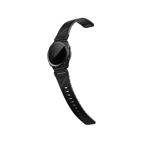 Uniq Fluo Magnetic Smart Watch Strap with Removable Connector For Garmin Watch 26mm Lug - Midnight Black