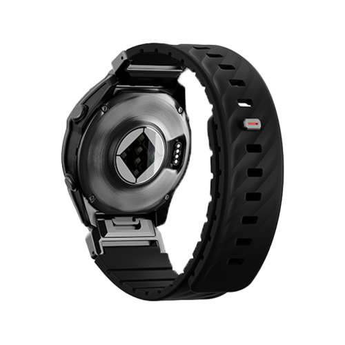 Uniq Fluo Magnetic Smart Watch Strap with Removable Connector For Garmin Watch 26mm Lug - Midnight Black