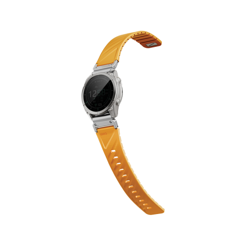 Uniq Fluo Magnetic Smart Watch Strap with Removable Connector For Garmin Watch 26mm Lug - Pale Orange