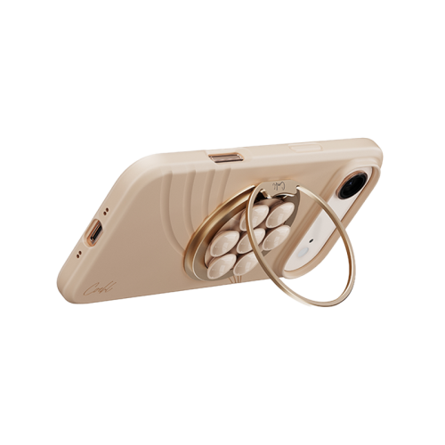 Uniq Coehl Luna Magnetic Suction Kickstand With Mirror - Milk Sand