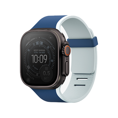 Uniq Revix IV Reversible Magnetic Strap For Apple Watch 49/46/45/44mm - Marine Blue/ Pale Aqua