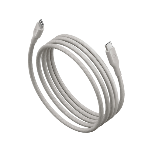 Energea Flow 480mbps USB-C to USB-C 60W Cable 1.5M - Sand