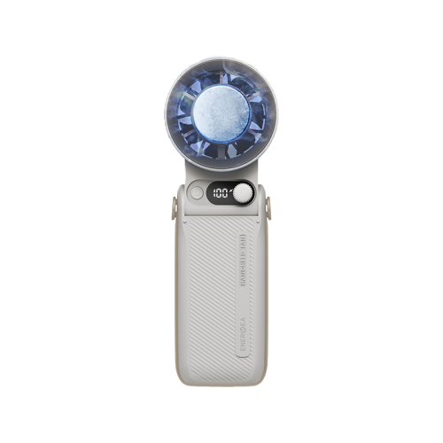 Energea AirMate Chill Adjustable Portable Handheld Fan - 6000mAh / 12W  / Sand Brown