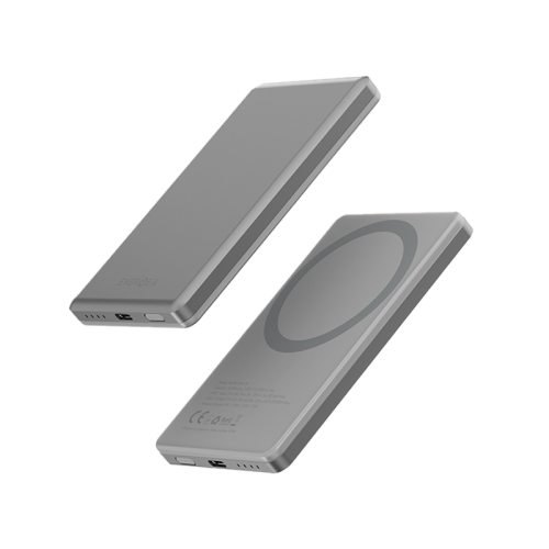 Energea AluPac Mini Aluminum MagSafe Power Bank - 5000mAh / USB-C / Natural Titanium
