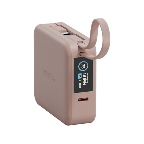 Energea Magpac Mini Plus Wireless Power Bank / Build in USB-C Cable / 10000mAh - Pink