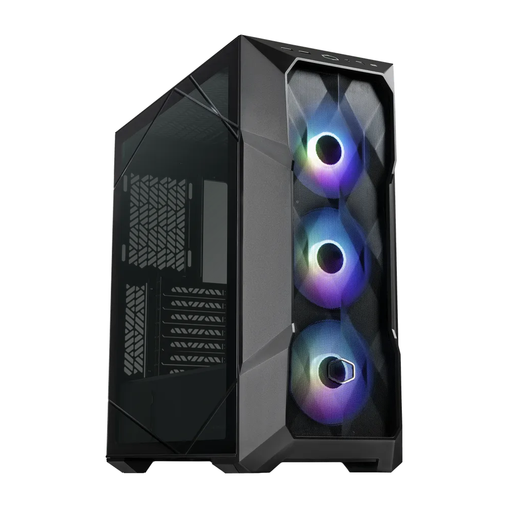 حافظة كمبيوتر كولر ماستر ماستر بوكس TD500 ميش V2 ARGB ATX ميد تاور - أسود