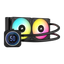 CORSAIR iCUE H100i ELITE RGB AIO CPU Liquid Cooler with LCD XT Display - 240mm / Black