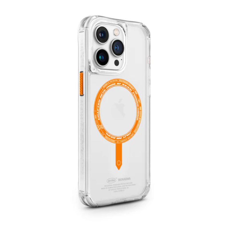SKINARMA SAIDO SUNBURST Mag-Charge Case - iPhone 15 Pro / Orange Accessories > Mobiles & Tablets > Mobiles > Covers &