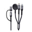 XPower 6-in-1 Cable - 1 Meter / 60W / USB-A / USB-C / Lightning / Apple Watch / Black