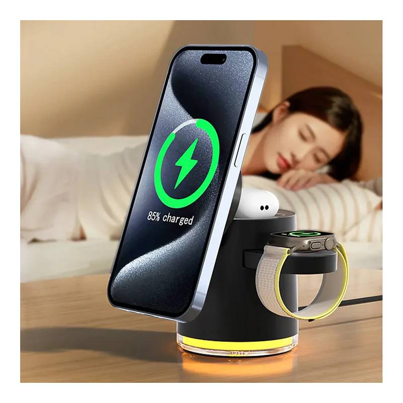 Xpower 5-in-1 Foldable Magsafe Wireless Charging Stand - 15W / Black