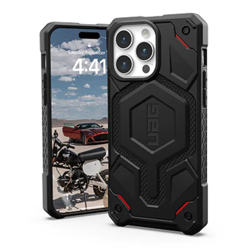 UAG Monarch Pro Kevlar Case - Apple iPhone 15 Pro / Black Accessories > Mobiles & Tablets > Mobiles > Covers & Cases
