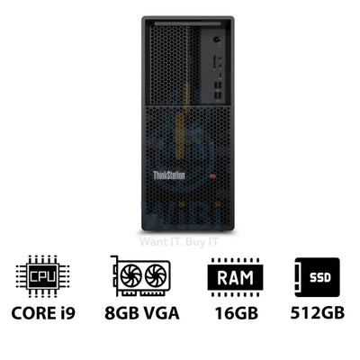 Lenovo ThinkStation P3 Tower - i9-14900K 3.2GHz / 24-Cores / 16GB / 512GB (NVMe M.2 SSD) / NVIDIA GeForce RTX 5060 Ti 8GB VGA / Win 11 Pro / 3YW - Workstation