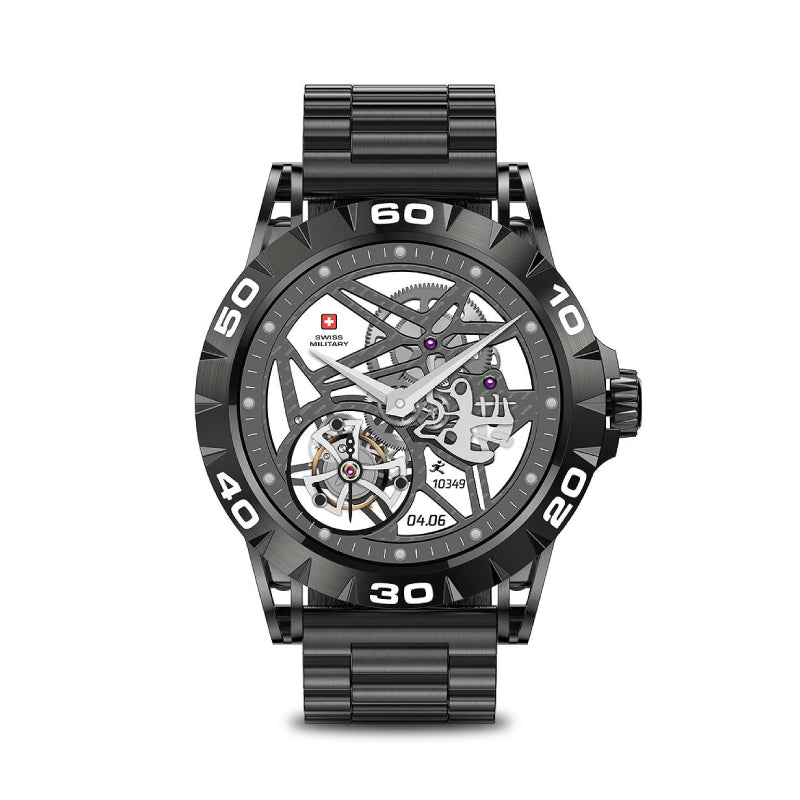 Swiss Military Dom 2 Gun Metal Frame Gun Metal Strap - Smart Watch Smart Watches