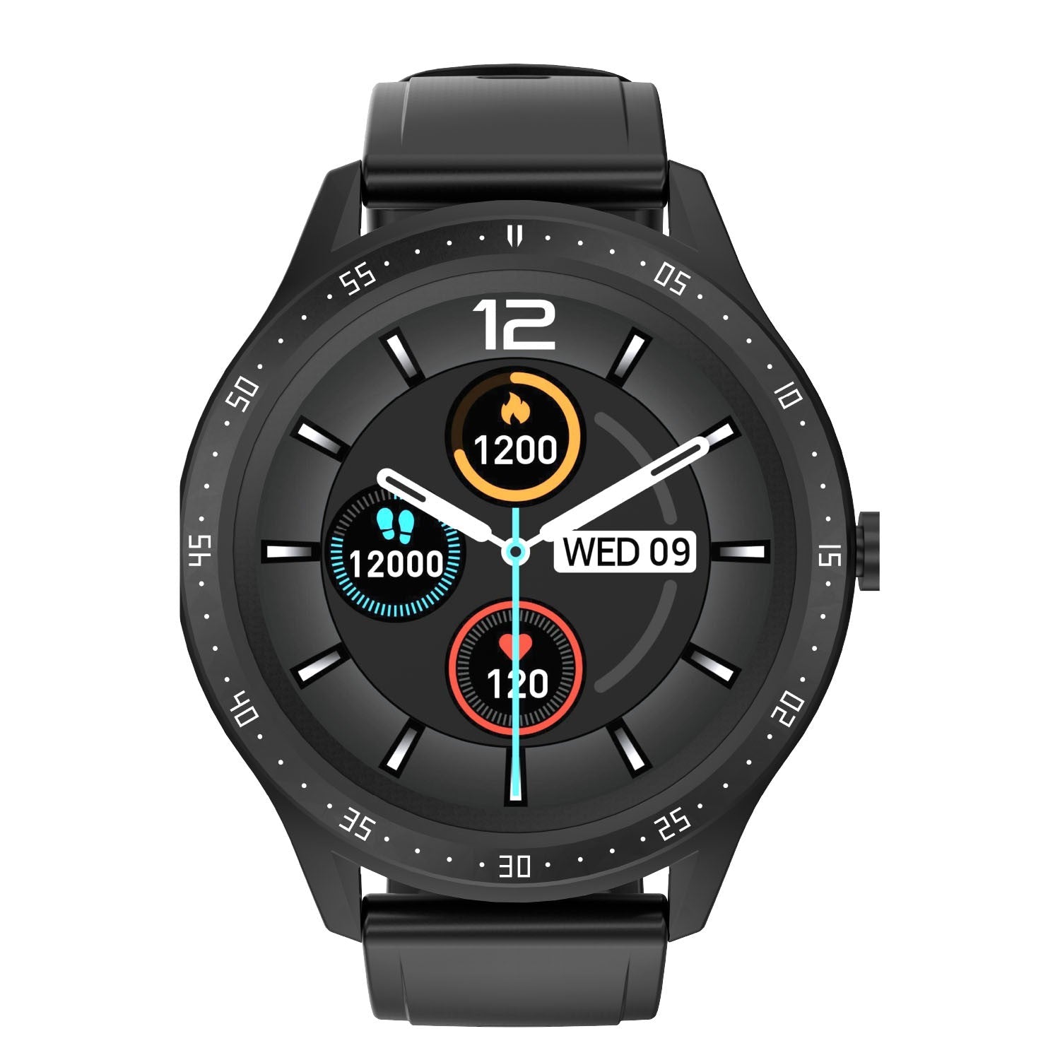 Porodo Vortex Smart Watch Fitness & Health Tracking - Black Smart Watches