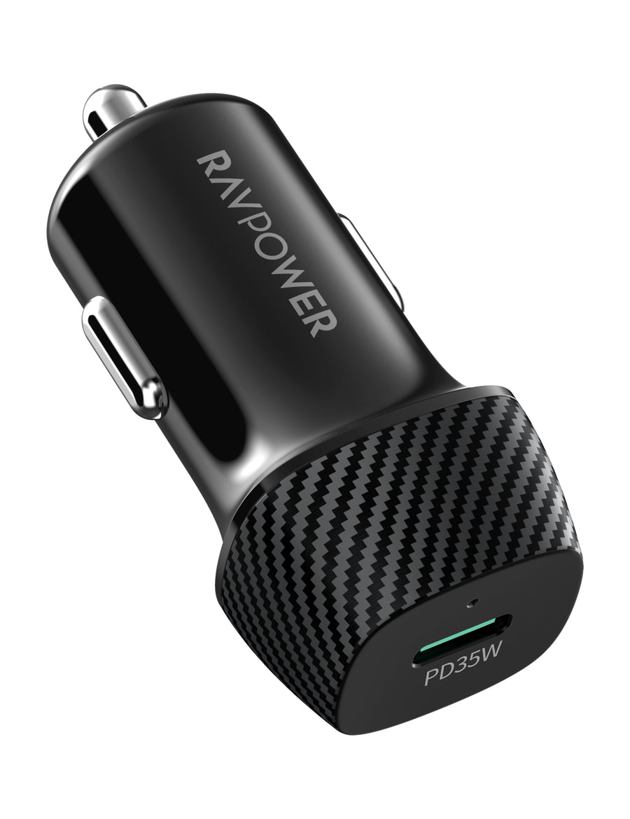 RAVPower  RP-VC1020 Car Charger - 35W / USB-C / Black