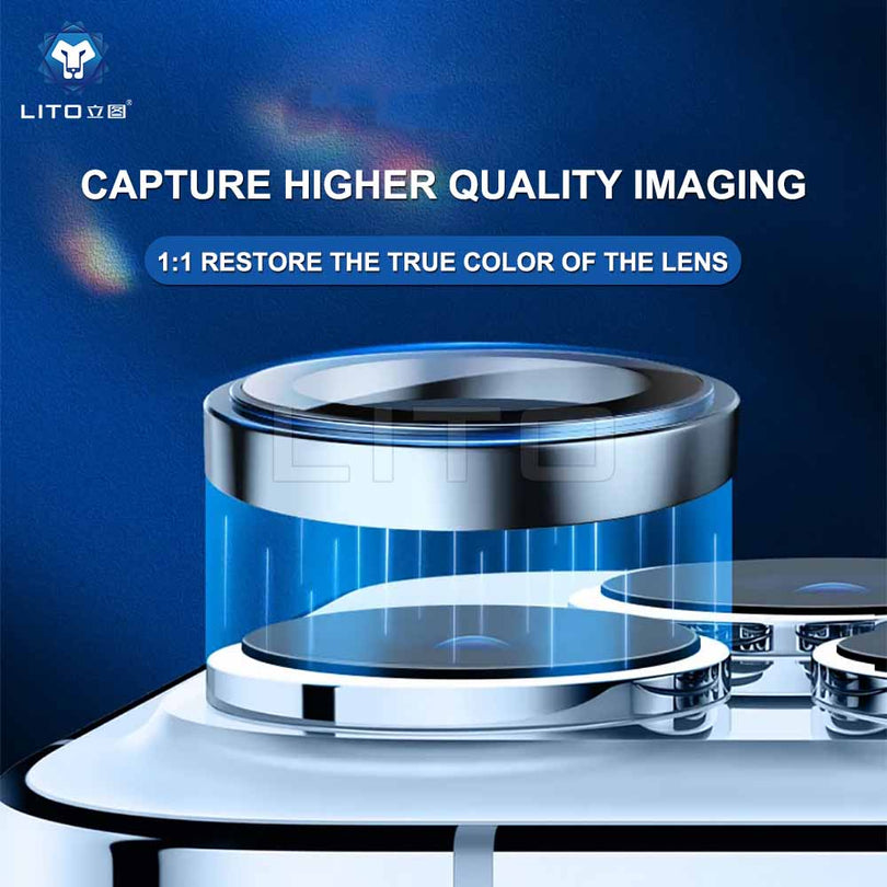LITO Metal Camera Lens Protector for Apple iPhone 18 Pro  Max / Apple iPhone17 Pro Max - Burgandy