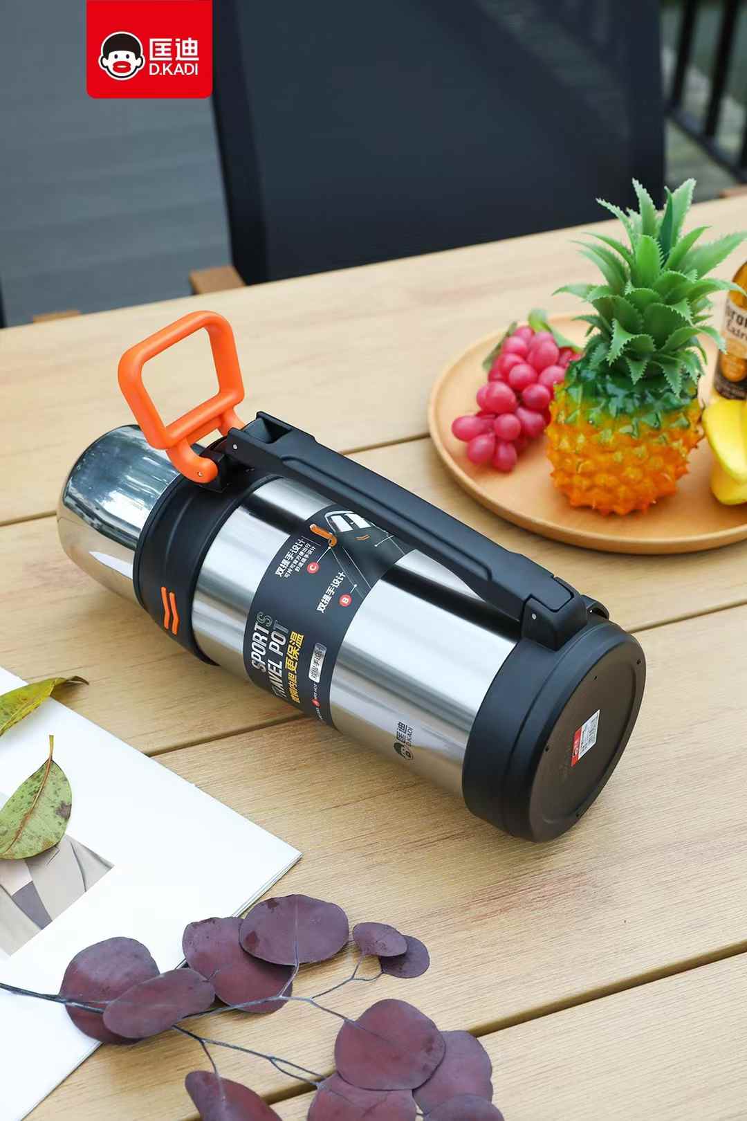 D.kadi KD9113-2000S Vacuum Bottle 2.5L - Silver