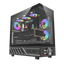 Darkflash DS950V ATX PC Case - Black (With LED Display + 6 x ARGB Fans Included)