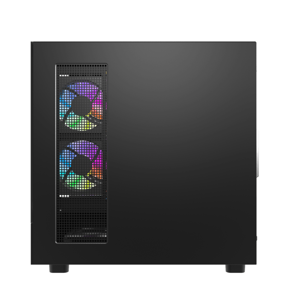 Darkflash DS950V ATX PC Case - Black (With LED Display + 6 x ARGB Fans Included)