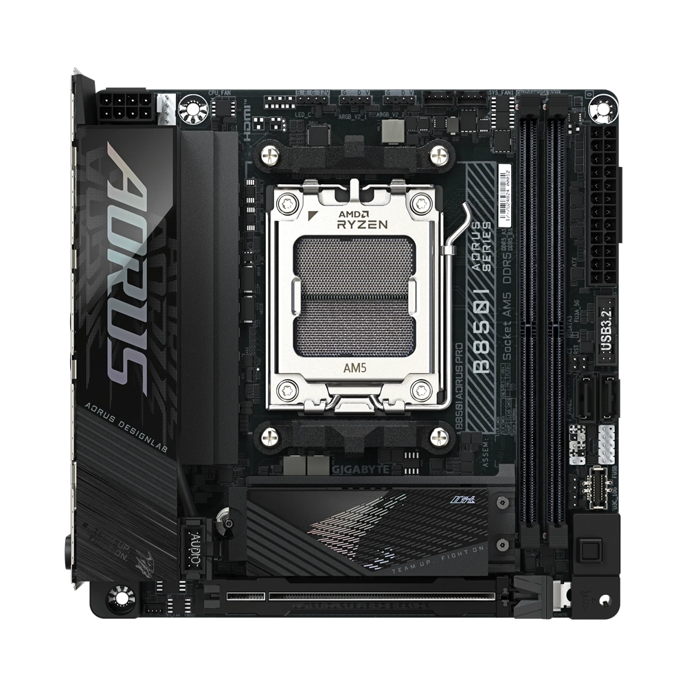 GIGABYTE B850I AORUS PRO Motherboard - DDR5 / HDMI / USB - Black