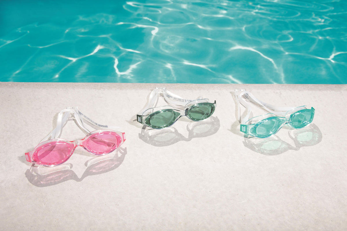 Bestway Accelera Goggles (Contents:One Pair Of Goggles, 3 Assorted Colors) Age 14+
