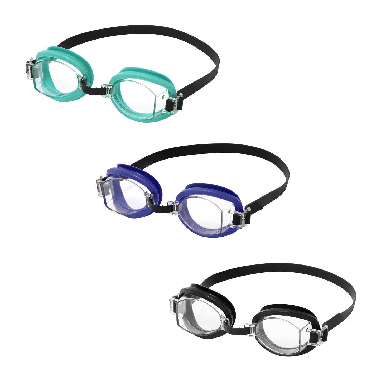 Bestway Aqua Burst Essential Goggles (Contents: One Pair of Goggles, 3 Assorted Colors) Age 14+