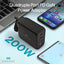 Engage 200W Pd Gan Travel Charger (Black)(8954526522115)