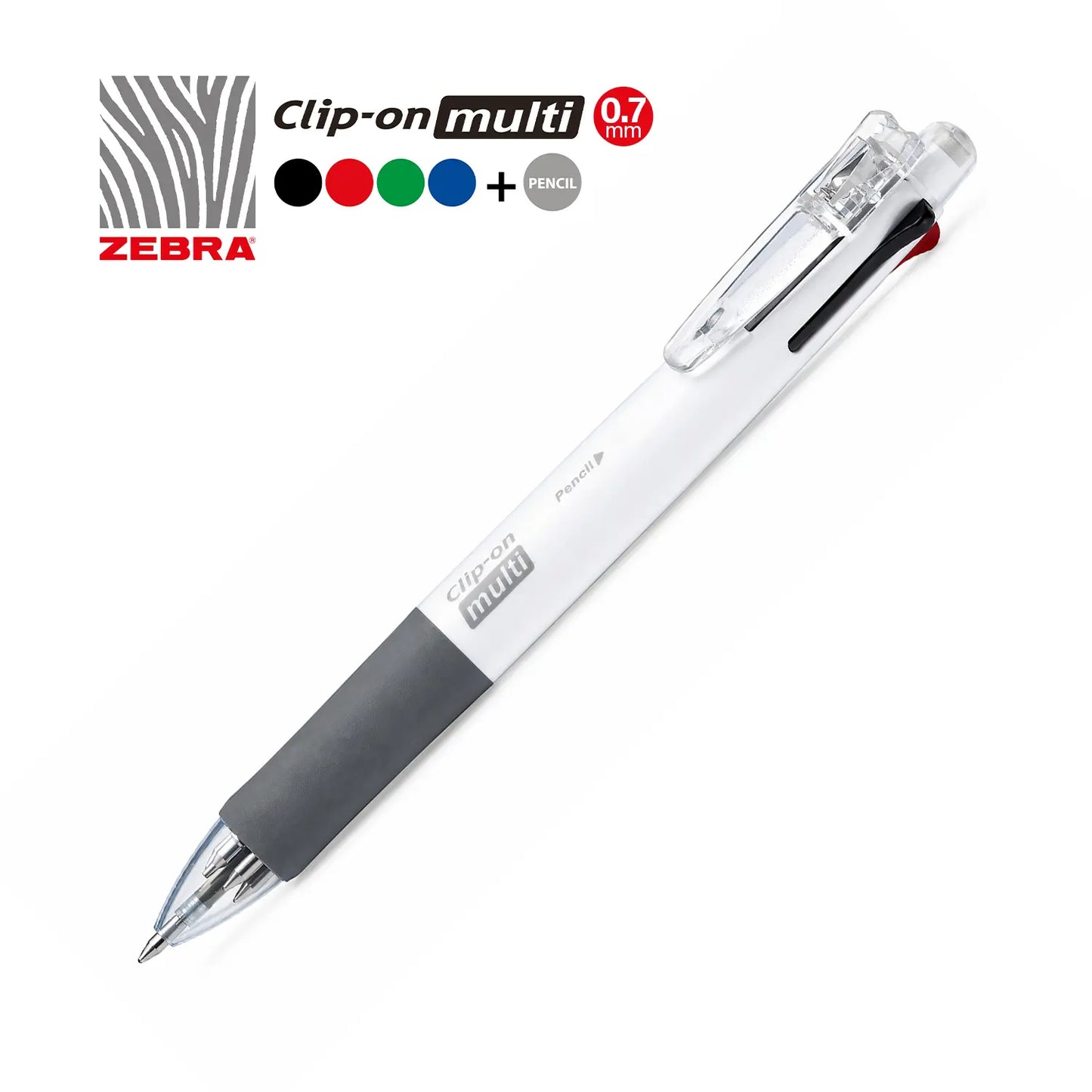 Zebra 1-Pencil with 4-Color Pen - White
