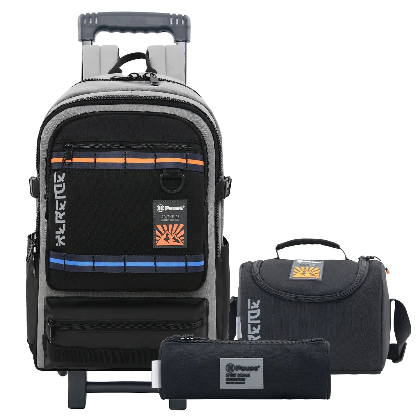 Pause Trolley Bag 18.5 With Pencil case & Lunch Bag - Xtreme