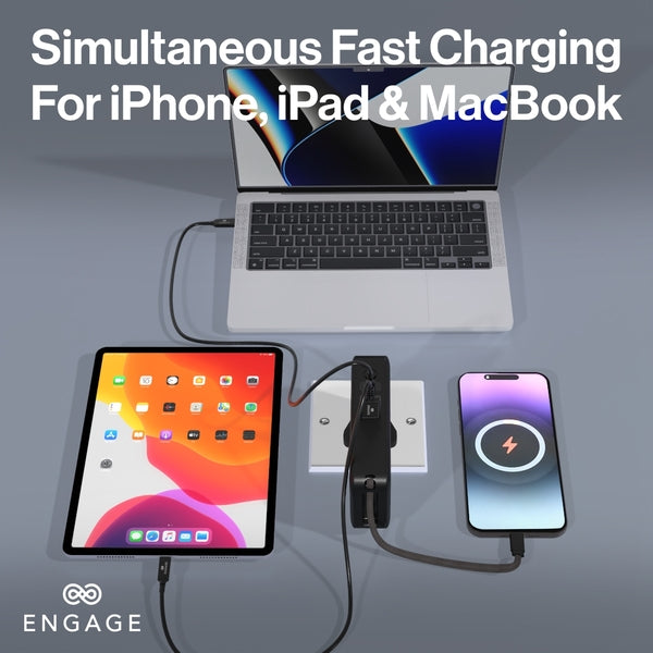 Engage Hybrid 65W Gan Charger Power Bank (10000Mah) - (8954526522444)