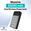 Engage Powerbank 25000 Mah ( Dual Wireless / 3 Usb C / 1 Usb A) (280W)