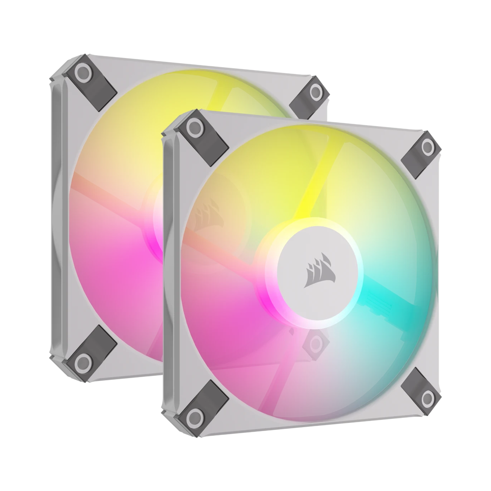 CORSAIR iCUE AF120 RGB SLIM PWM Twin Pack - 120mm / White