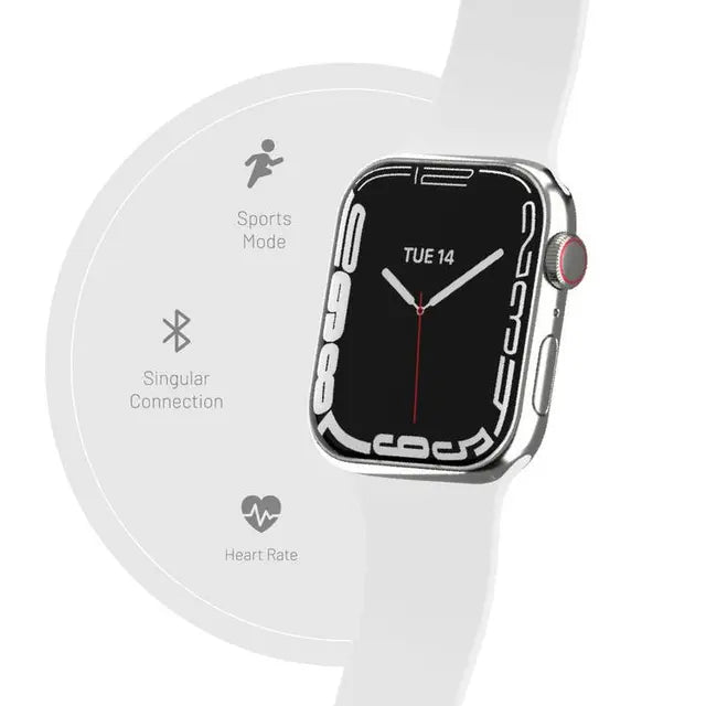 Porodo Watch 8 + - Silver Smart Watches