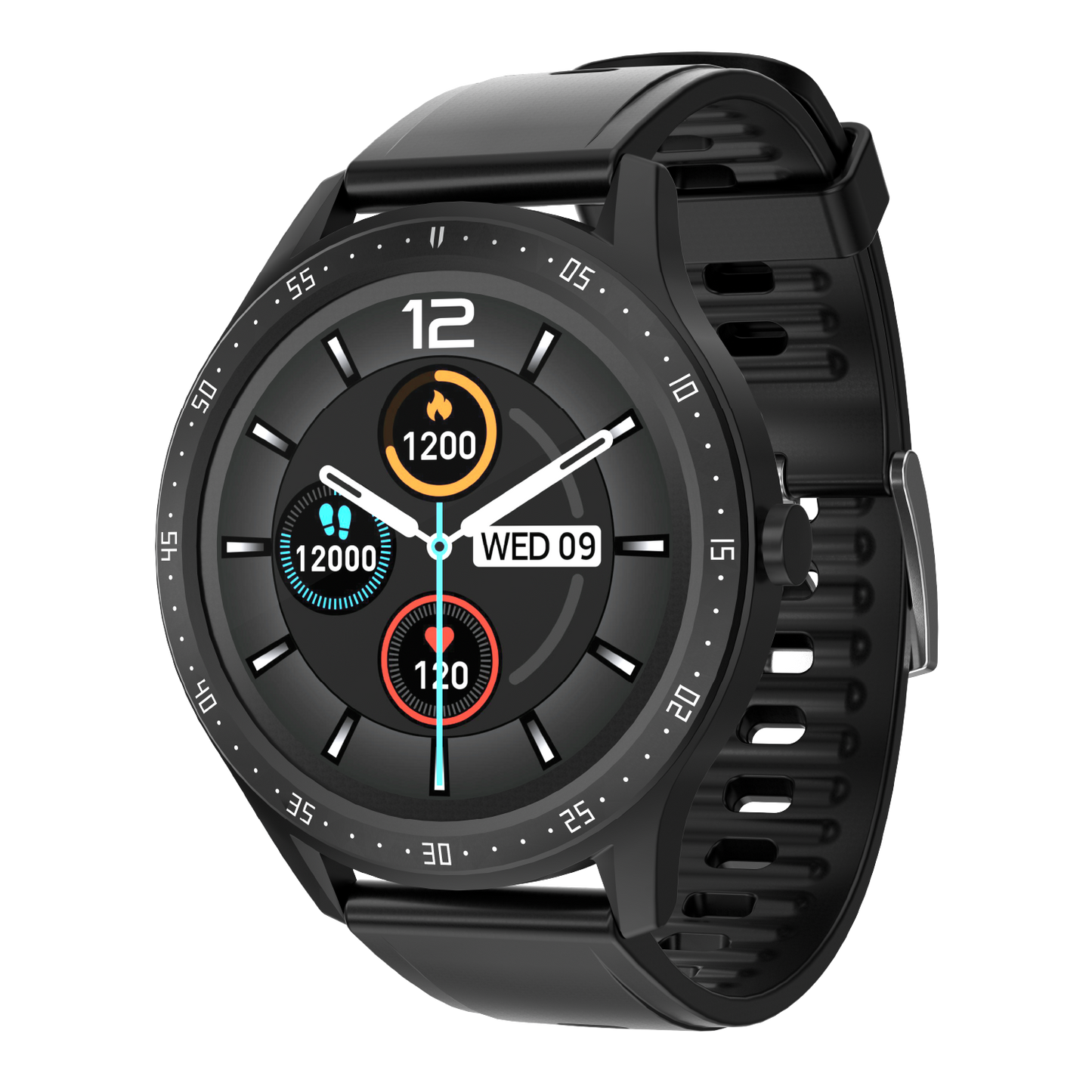 Porodo Vortex Smart Watch Fitness & Health Tracking - Black Smart Watches