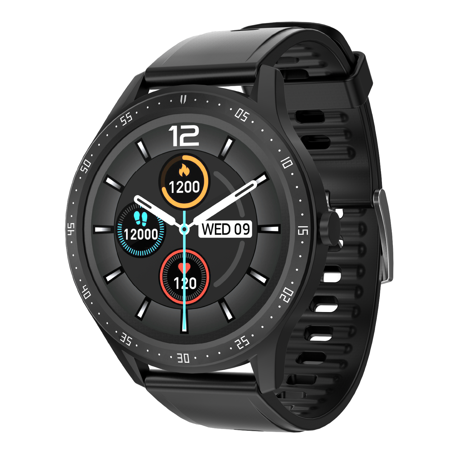 Porodo Vortex Smart Watch Fitness & Health Tracking - Black Smart Watches