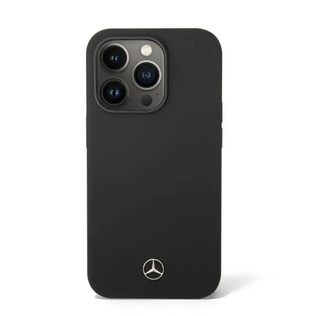 Mercedes-Benz Liquid Silicone Case - Apple iPhone 14 Pro / Black Accessories > Mobiles & Tablets > Mobiles > Covers &