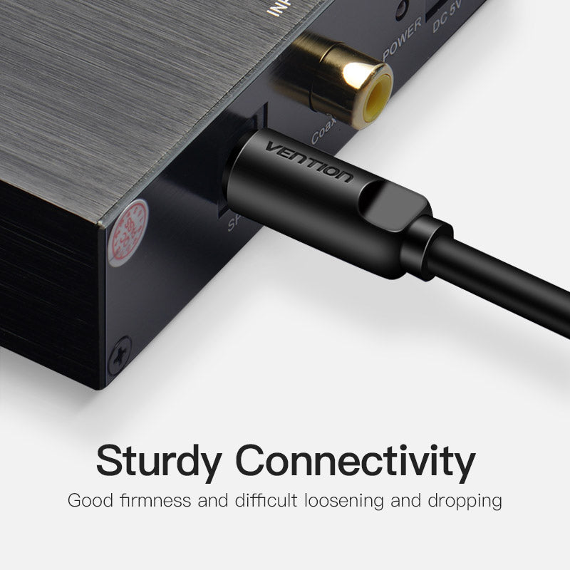 Vention Optical Fiber Audio Cable - 2 Meter / Black