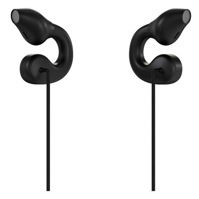 Powerology Voro Earhook USB-C Wired Earphones - Black
